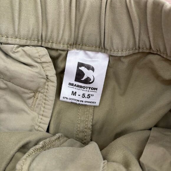 Bear Bottom Shorts Mens Size Medium 5” Inseam Green Chino Preppy Casual - Picture 2 of 4